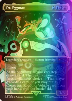 MTG Dr. Eggman (2084/3004) Secret Lair Drop Series NM FOIL- Rainbow - Image 1