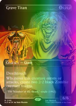 MTG Grave Titan (2188/3161) Secret Lair Drop Series LP FOIL- Rainbow - Image 1