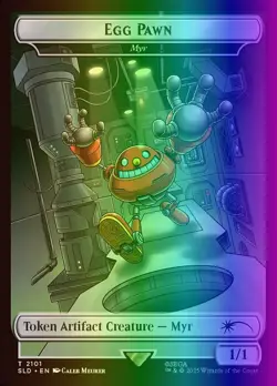 Token - Myr (2101/3004) SLD NM FOIL- Alternate Name br Rainbow - Image 1