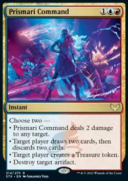 Magic the Gathering MTG Prismari Command (214) Strixhaven School of Mages LP - Image 1