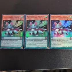 3 x Yugioh Card - Majespecter Cat Nekomata - MP16-EN125 - Image 2