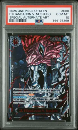 One Piece OP13 Five Elders Demon God Pack Sequential Set EN PSA 10 - Image 2