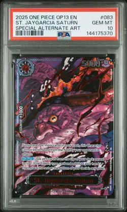 One Piece OP13 Five Elders Demon God Pack Sequential Set EN PSA 10 - Image 3