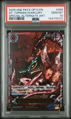 One Piece OP13 Five Elders Demon God Pack Sequential Set EN PSA 10 - Image 5