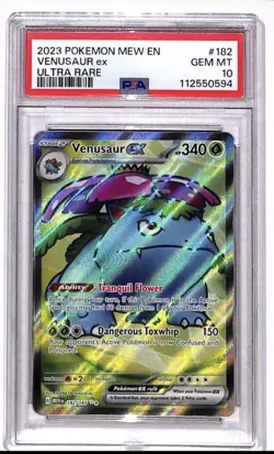 Venusaur ex 182/165 PSA 10 Pokemon 151 - Image 1