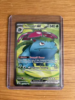 POKEMON TCG VENUSAUR EX 182/165 FULL ART HOLO NM 151 ENGLISH - Image 1