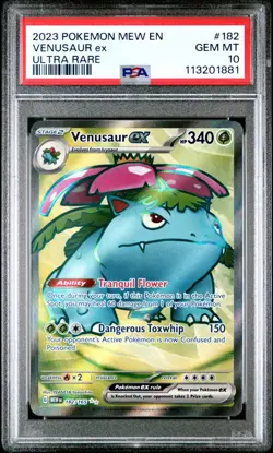 2023 Pokemon Venusaur ex - SV: 151 - 182/165 - PSA 10 GEM MINT - Image 3