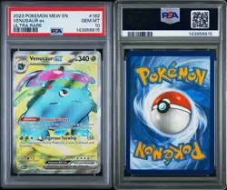2023 POKEMON MEW EN-151 182/165 VENUSAUR ex ULTRA RARE PSA 10 - Image 3