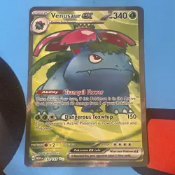 Pokemon TCG Venusaur EX Full Art Rare Card 182/165 Scarlet & Violet 151 - Image 2