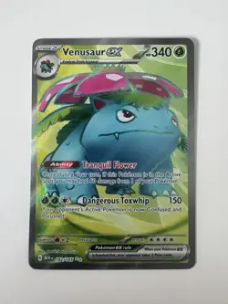 Venusaur EX 182/165 Pokemon 151 Full Art Ultra Rare Card - Image 1