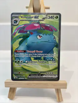 Pokemon TCG Venusaur EX 182/165 Secret Rare Card Scarlet & Violet 151 ENGLISH - Image 1
