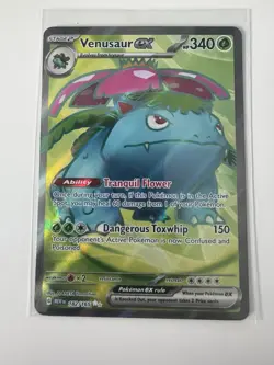 Pokemon TCG Venusaur EX 182/165 Secret Rare Card Scarlet & Violet 151 ENGLISH - Image 1