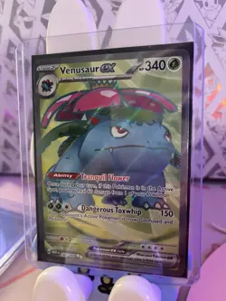 Pokemon TCG Venusaur EX 182/165 Secret Rare Card Scarlet & Violet 151 - Image 1