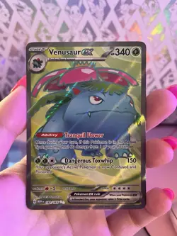 Pokemon TCG Venusaur EX 182/165 Secret Rare Card Scarlet & Violet 151 - Image 3