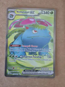 Pokemon TCG Venusaur EX Holo Ultra Rare Card 182/165 Scarlet & Violet 151 Series - Image 1