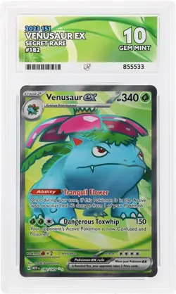 Pokemon TCG - Venusaur ex - ACE 10 182/165 - 151 - Perfect Subgrades - Image 1
