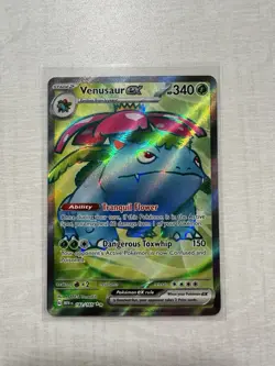 Pokemon TCG Venusaur EX 182/165 Secret Rare Card Scarlet & Violet 151 English - Image 1