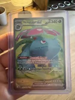 Pokemon TCG Venusaur EX 151 Full Art Rare Card 182/165 English Edition - Image 1