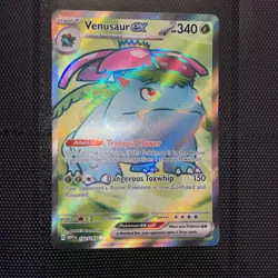 Pokemon TCG Venusaur EX Full Art English 151 Card 182/165 - Image 1