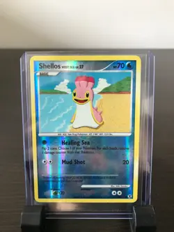 Shellos West Sea Reverse Holo - 80/111 Rising Rivals Pokemon Card - Image 1