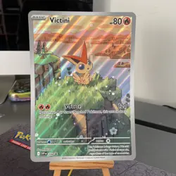 Pokemon TCG Victini Jumbo Promo Card 208 Black Star Promo Mint - Image 1