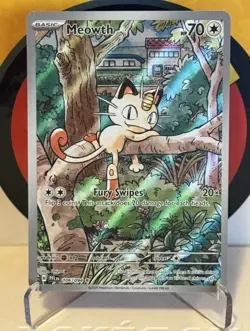 Meowth 106/094 - Pokemon Phantasmal Flames IR Illustration Rare Card English - Image 1