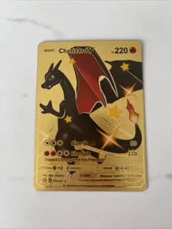 Charizard V HP 220 Gold Foil Pokemon Card 079/073 - Image 1