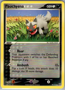 Poochyena 79/113 Non Holo Delta Species - Pokemon Card - NM - Image 1