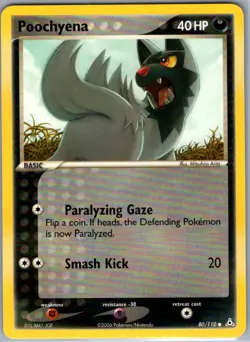 Poochyena 80/110 Non Holo Holon Phantoms - Pokemon Card - NM - Image 1