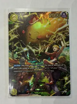 Bandai One Piece Card Game Zeus SP Special Rare Foil OP-11 OP11-106 - Image 1
