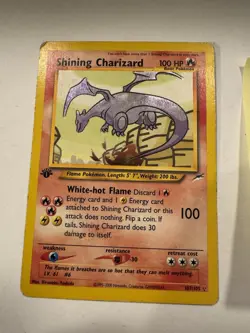 Pokemon Shining Charizard 107/105 Neo Destiny 1st Edition Holo Secret Rare Card - Image 1
