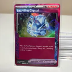 142/142 Sparkling Crystal : ACE SPEC Rare Holo Card : Stellar Crown : Pokemon - Image 1