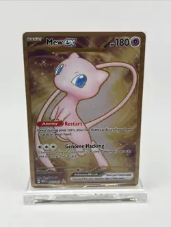 2023 Pokemon Mew EX 205/165 Metal Card 151 Super Premium Collection UPC NM-MINT - Image 2