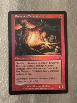 MTG ** Dwarven Scorcher ** Judgment ( Foil ) - Image 1