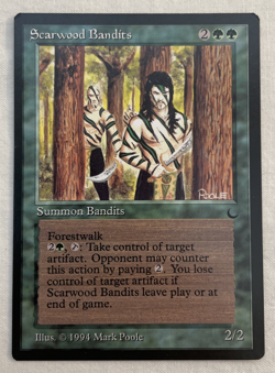 1x Scarwood Bandits The Dark MTG Magic the Gathering NM - Image 1