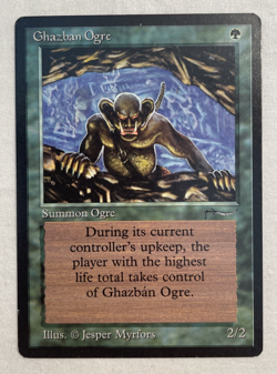 1x Ghazban Ogre Arabian Nights MTG Magic the Gathering LP READ - Image 1
