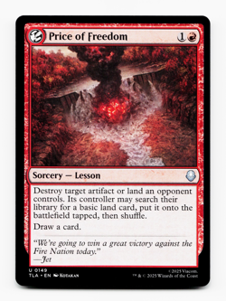 Price of Freedom X4 [Avatar: The Last Airbender] MTG PLAYSET - TLA 0149 🔥 - Image 4