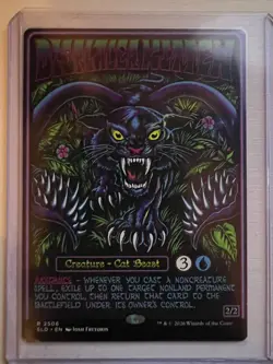 Displacer Kitten (SLD 2506) Non-Foil Secret Lair Dungeons Black Lights D&D MTG - Image 1