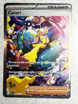Canari 291/217 SIR Trainer Supporter ME Ascended Heroes NM Holo Pokemon - Image 1