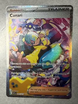 Canari 291/217 SIR Trainer Supporter ME Ascended Heroes NM Holo Pokemon - Image 3