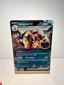 Farigiraf ex 108/162 Double Rare Temporal Forces Pokemon Near Mint - Image 1