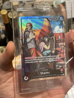 Sealed One Piece Shanks OP09-001 Promotion Leader Foil PSA Magazine Promo NM - Image 2