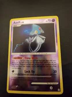 2008 Pokemon TCG DP Legends Awakened Azelf Lv.55 HP 70 Non Holo 19/146 LP - Image 1