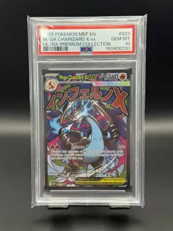 PSA 10 Mega Charizard X ex 023 | MEP: Mega Evolution Black Star Promos - Image 1