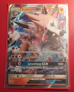 Pokemon Lycanroc GX SM14 Holo Black Star Promo Card 2017 (Sun & Moon) - Image 5