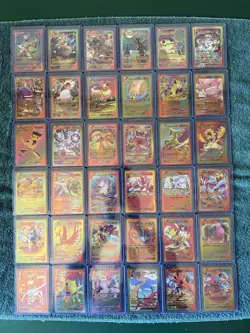 Lot Of 36 Iridescent Foil Pokemon Fan Art Cards - Image 1