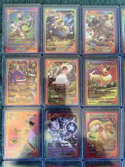 Lot Of 36 Iridescent Foil Pokemon Fan Art Cards - Image 2