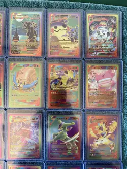 Lot Of 36 Iridescent Foil Pokemon Fan Art Cards - Image 3