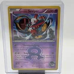 Team Aqua's Seviper - 9/34 - Pokemon Double Crisis XY Reverse Holo Card LP - Image 1