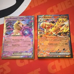 Pokemon EX Lot - Mimikyu EX 069/159, Blaziken EX 024/159 NM Cards FAST SHIPPING! - Image 1